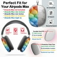thumbnail image 2 of Protective Cover for AirPods Max Luxury Rainbow Diamond Tufted =12 Headphones Aesthetic Print Snap On Cases, 2 of 5