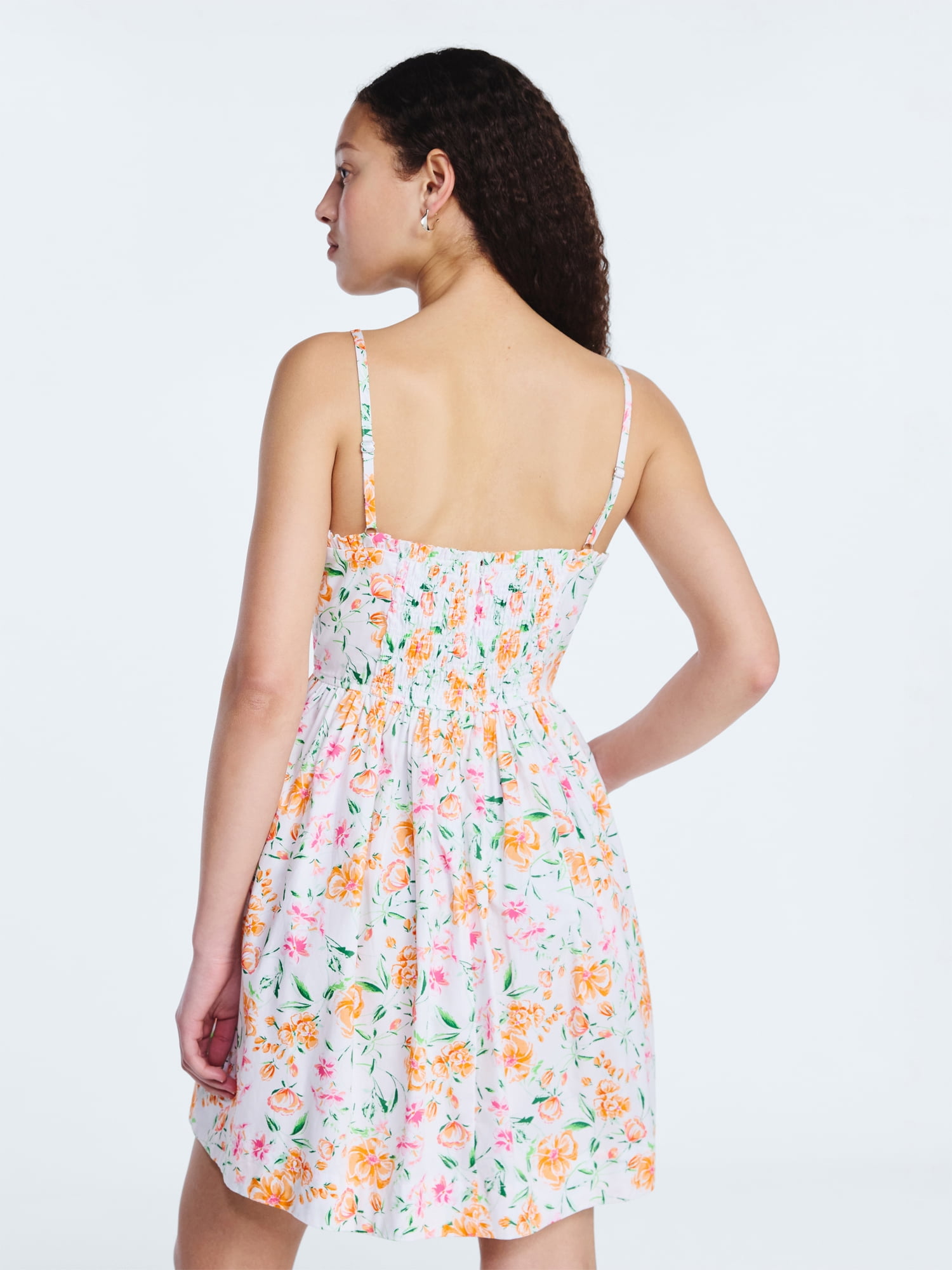 Free Assembly Women's Cotton Corset Mini Dress, Sizes XS-XXL