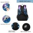 thumbnail image 4 of FORMRS Unisex School Backpack 17" Student Travel Bag with Laptop Compartment, Galaxy Pattern, 4 of 7
