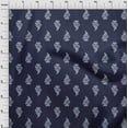 thumbnail image 3 of oneOone Polyester Lycra Fabric Leaves & Floral Block Printed Craft Fabric BTY 56 Inch Wide, 3 of 4