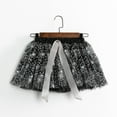 thumbnail image 4 of LIIPEE Girls Skirts Halloween Cartoon Cobweb Printed Tulle Ballet Dance Tutu Skirt Kids Casual Holiday School Party Skirt,Black,9-11 Years, 4 of 5