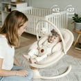 thumbnail image 6 of Babyomi Portable Baby Swings for Infants to Toddler, Electric Swing with Music Speaker, 3 Seat Positions , 5 Speeds, and Remote Control - Infant Swing for Indoor and Outdoor, Beige, 6 of 8