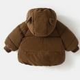 thumbnail image 4 of Godderr Newborn Toddler Winters Autumn Coats Lightweight for Baby Boys Girls Warm Cotton Coats Outerwear With Hooded Long-Sleeved Ears Zip Tops Padded Jacket for 1-8Y, 4 of 5