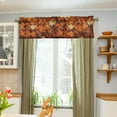 thumbnail image 3 of Yayeee Kitchen Valance Rod Pocket 54" x 18" Living Room Window Curtain, Fall Pattern, 3 of 6