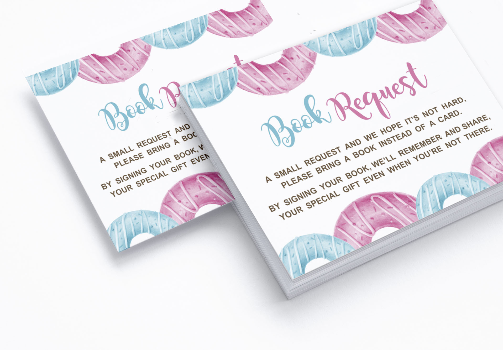 Inkdotpot Set Of 30Donuts Baby Shower Invitations-Diaper Raffle Tickets And Baby Shower Book Request Cards He Or She Gender Reveal Invites Its A Boy Its A Girl