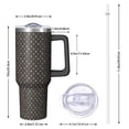 thumbnail image 2 of Modern 40oz Tumbler– Stainless Steel Insulated Tumbler with Handle and Straw, Large Capacity Travel Cup for Hot & Cold Drinks, 2 of 7