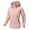 Pink, variant on HAPIMO Women's Waterproof Jacket Coat Relaxed Fit Long Sleeve Zip Up Coat Windbreaker Solid Zip Pocket Workout Jacket Fall Winter Warm Clothes Red XXL
