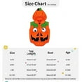thumbnail image 7 of Newborn Baby Pumpkin Costumes Infant Toddler Halloween Outfit Baby Boy Girl Hooded Romper Bodysuit Cosplay Clothes, 7 of 7