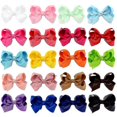 thumbnail image 2 of 20 Pcs Multi-colored Grosgrain Ribbon Hair Clips, 2 of 4