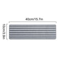 thumbnail image 3 of Almohadilla de barro de diatomita | Alfombra absorbente de agua de aislamiento térmico | Diseño de flor hueca | Cojín de taza de té de mesa | Blanco/Gris/Verde | 40x10x1cm | 1 ud., 3 of 4