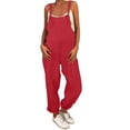 thumbnail image 1 of TrendOFT Combinaisons d'Été pour Femmes Tendance 2025 Taille Décontractée Salopettes Amples Combinaisons Rouges TTTG, 1 of 5