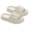thumbnail image 1 of Plataforma de zapatilla de suela gruesa EVA Color liso Soft Zapatilla de suela gruesa para mujer Verano Bathrooom 36-37 Blanco, 1 of 8
