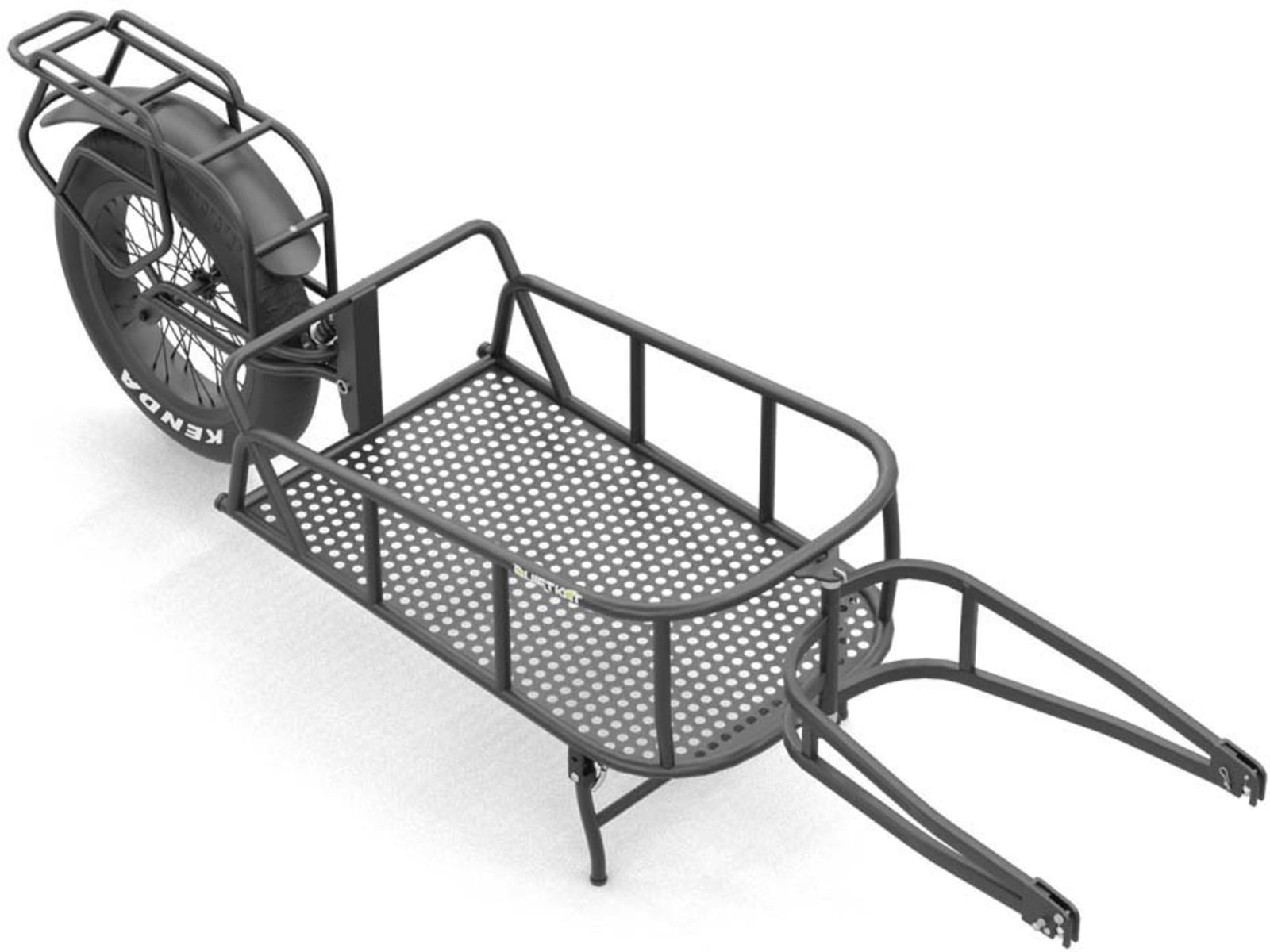QuietKat 20QKCTSW Quietkat Cargo Trailer, Single Wheel All-Terrain