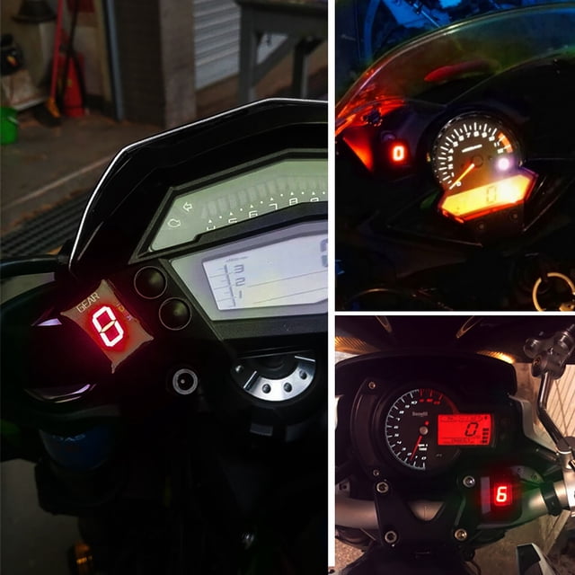 Indicador de marcha para motocicleta montaje de enchufe ECU 6 velocidades Digital ANGGREK Otros
