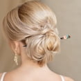thumbnail image 2 of Unique Bargains 1 Pc Hair Chopstick Classic Retro Style Hair Hairpin Black Blue Pink, 2 of 5