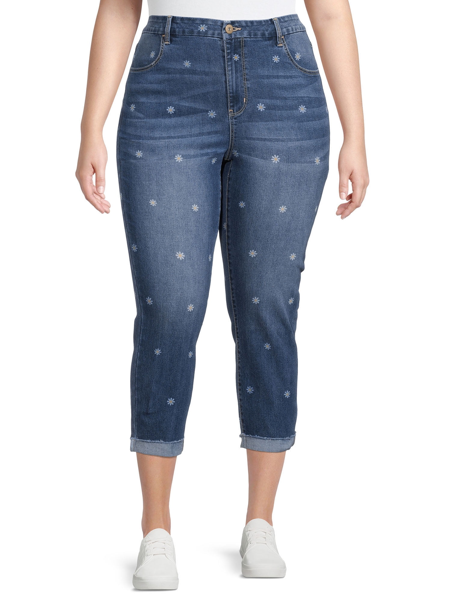 Juniors Plus Size Ultra High Rise Crop Jeans with Faroe Islands Ubuy
