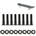 thumbnail image 3 of Tuerca para monopatín clavo para monopatín de acero de aluminio MS3301-8 aleación de aluminio profesional duradero 25 mm clavo para monopatín con tuerca accesorio negro Octpeak Otros, 3 of 8