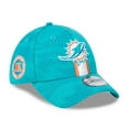 thumbnail image 3 of Men's New Era Aqua Miami Dolphins 2024 Sideline 39THIRTY Flex Hat, 3 of 6