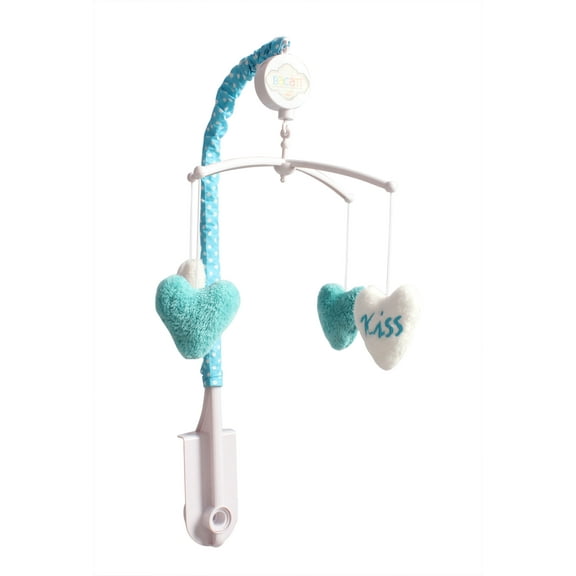 Bacati - Aztec Love Black/Turquoise Musical Baby Crib Mobile