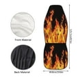 thumbnail image 7 of Uourmeti Orange Fire Flame Print Car Seat Covers Front Seats Only Universal Bucket Seat Protector for Women Men Breathable Cushion Covers for Trucks Suv Vans Interior Decor, 7 of 7