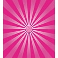 thumbnail image 3 of Ambesonne Hot Pink Duvet Cover Sets, Retro Fractal Stripes, 2-King, Hot Pink and White, 3 of 7