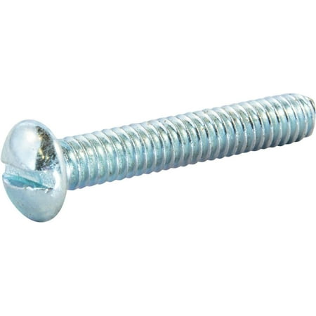 

6-32 x 1 3/4 slotted round machine screw zinc plated (100)