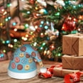 thumbnail image 6 of Haiem Cute Donut Pattern Santa Hat Confortable Velvet Christmas Hat for Christmas Party Favors Fit for Adults and Kids, 6 of 6
