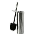 thumbnail image 2 of Bath Bliss 2 Pack Swirled Texture Toilet Brush & Holder in Chrome, 2 of 2