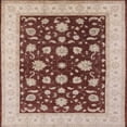 thumbnail image 1 of Ahgly Company Indoor Square Mid-Century Modern Brown Oriental Area Rugs, 4' Square, 1 of 6