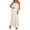 Beige, variant on Satin One Shoulder Maxi Dress for Women Silk Formal Backless Wedding Guest Dresses with Side Splited Color Pink Size XXS