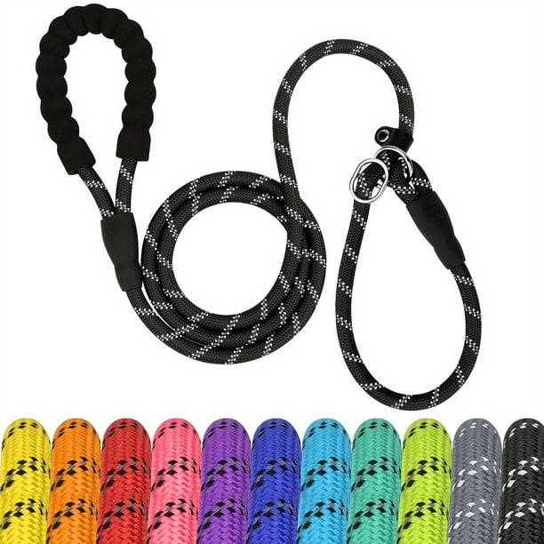 6FT Heavy-Duty Dog Leash: Reflective Rope & Padded Handle for Maximum Comfort & Safety