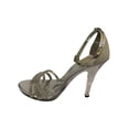 thumbnail image 3 of SANDALIA DE VESTIR TACON LEON MUJER PLATA ESPEJO 89376 LEON  89376p, 3 of 3