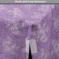 thumbnail image 4 of Floral Dog Crate Cover, Pastel Purple Tones Zentangle Ornamental Flowers and Curlicue Lines, Easy to Use Pet Kennel Cover Small Dogs Puppies Kittens, 7 Sizes, Mauve Lilac and Violet, by Ambesonne, 4 of 6