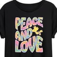 thumbnail image 3 of Peanuts - Peace & Love - Woodstock - Women's Oversized T-Shirt, 3 of 6