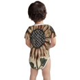 thumbnail image 3 of Gaeub USA Sunflower Flag Print Infant Climbing Onesie,Toddler Outfit,Newborn Baby Bodysuit,Baby Boy Girl Clothes -2 Years, 3 of 6