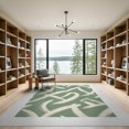 thumbnail image 2 of ODIKA Sage Eucalyptus Contemporary Abstract Asymmetrical Balance Entryway Foldable Easy Care for Master Suite, California King, Under Bed, 2 of 7