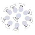 thumbnail image 2 of 10Pcs 25mm Round Suspender Braces  Strap Men Suspender Clips Sheet Straps Holder Fasteners Clips Bed Sheet Clips Fasteners Clips, 2 of 8