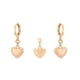 thumbnail image 1 of Collar y Aretes Colgantes Corazón Regalo Amor Oro 18K Lam dorado Unitalla, 1 of 7