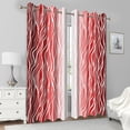 thumbnail image 3 of DaShan Ombre Red Blackout Curtains for Bedroom/Living Room,Abstract Grommet Darkening Window Drapes 42x63 Inch,2 Panels, 3 of 7