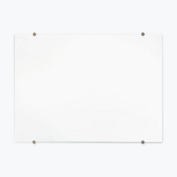 Luxor 48"W x 36"H Magnetic Wall-Mounted Glass Board