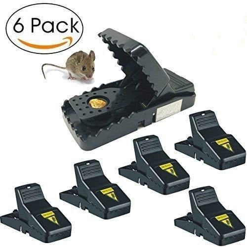 6-Pack Mouse Trap Rat Mice Rodent Killer Snap Trap Mouse Catcher Tools Reusable 