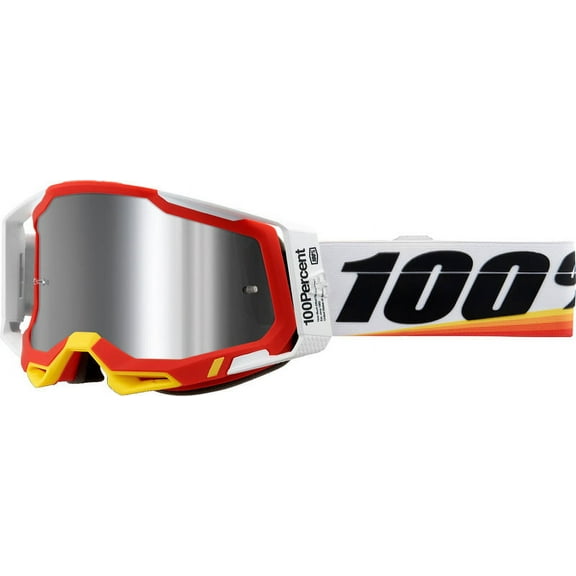 100% Racecraft 2 Arsham Red Silver Flash Mirror Goggles