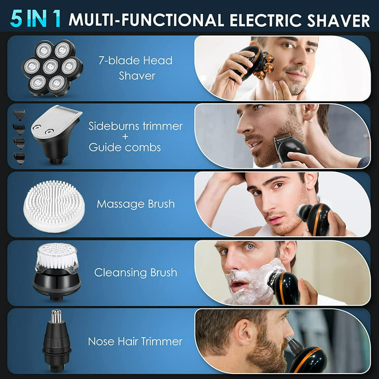 Head Shavers for Bald Men, MHKJP Electric Razor for Men, 7D