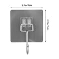 thumbnail image 2 of 5 ganchos de acero inoxidable para dosel de cama, ganchos adhesivos de repuesto para techo de cama., 2 of 4