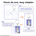 thumbnail image 3 of 100 Piezas Llaveros Acrilico Diy Decorativo Bricolaje Kit. TRANSPARENTE, 3 of 5