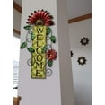thumbnail image 4 of Attraction Design Welcome Sign for Front Door Decor Hanging Sign, Metal Flower Welcome Door Sign Wall Art Decor Hanging for Indoor Outdoor Patio Garden Yard Sign Porch Decoration 15.25X8.5In (A), 4 of 7