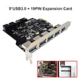 thumbnail image 5 of Tarjeta De Expansión Usb 3.0 Tarjeta De Expansión Pci-E Para Pc De Escritorio 5 Puertos Usb 3.0 Hub Adapter Extender, 5 of 5
