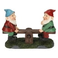 thumbnail image 1 of Juego de estatuas de gnomos de jardín, resistentes a la intemperie y al agua, adornos de césped para decoración del hogar, regalos, 1 of 14