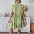 thumbnail image 6 of Guieoi Womens Dresses Plus Size 2026 New Trendy Summer Mini Sun Dress Short-Sleeve Dress, 6 of 9