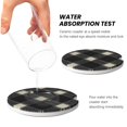 thumbnail image 5 of Round Ceramic Car Coasters 2 Pack Absorptive Clean Cork Bottom For Anti-Slip Use On Most Cars Argyle Plaid Dimgray_1, 5 of 8